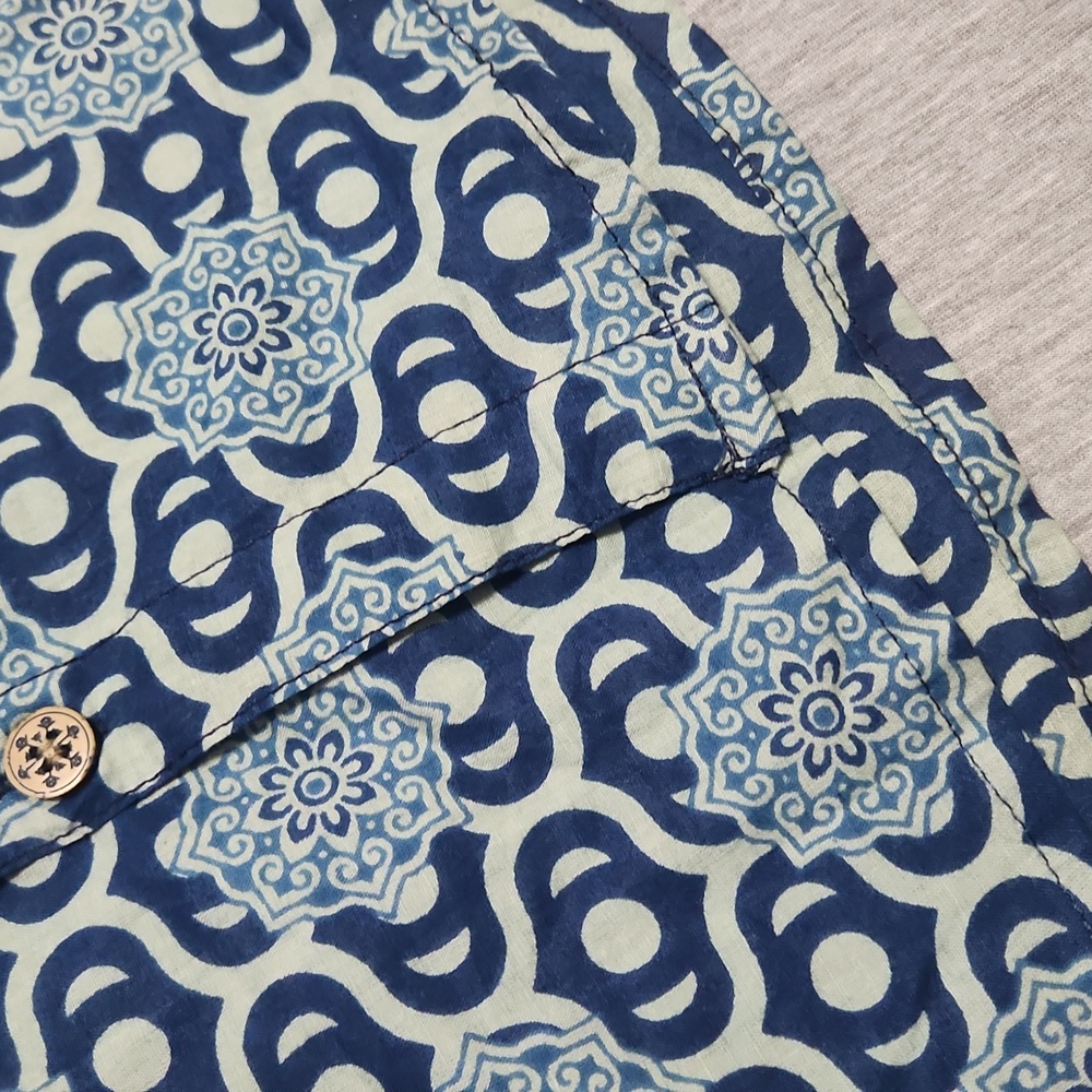 Handmade Indian Casual Collared Button-Down Printed Cotton Summer Shirt - Picture 11 of 12